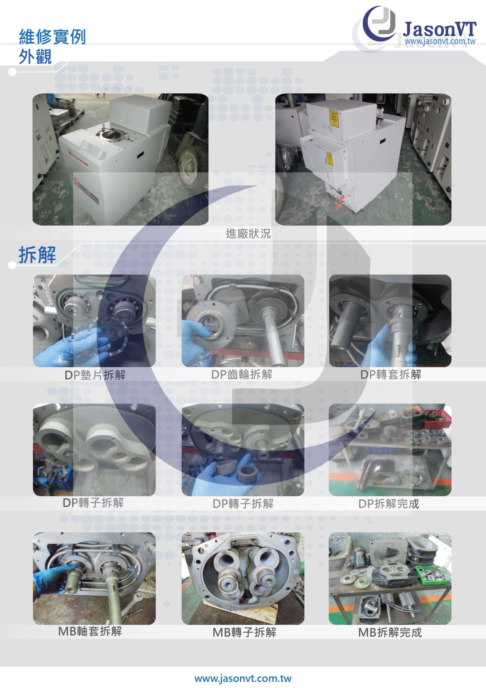 EDWARDS iH1800 維修實例 拆解實例